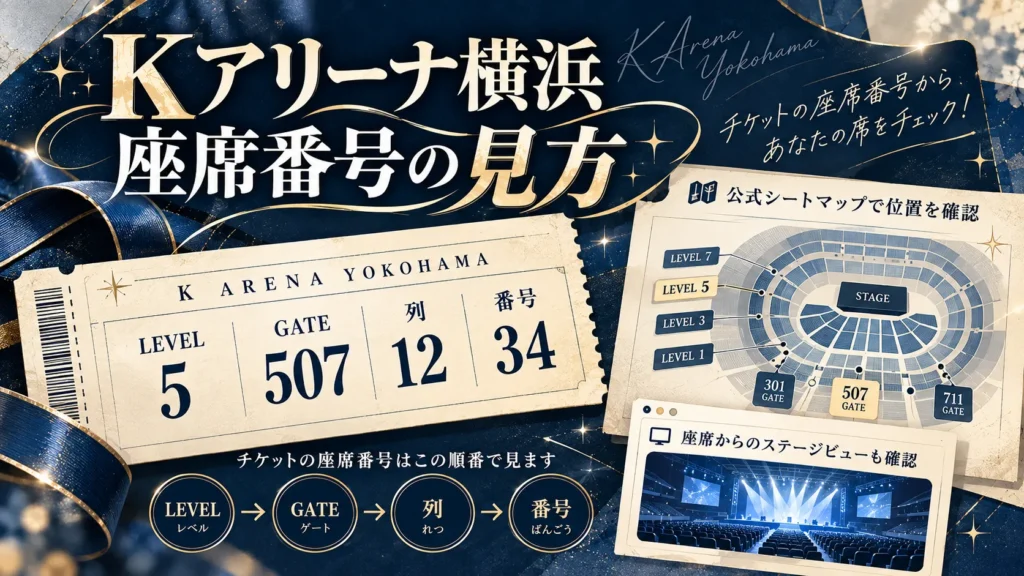 Kアリーナ横浜の座席番号の見方