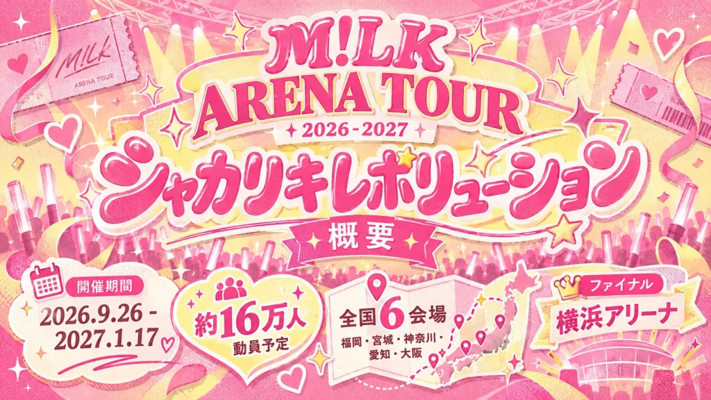 M!LK ARENA TOUR 2026-2027「シャカリキレボリューション」の概要